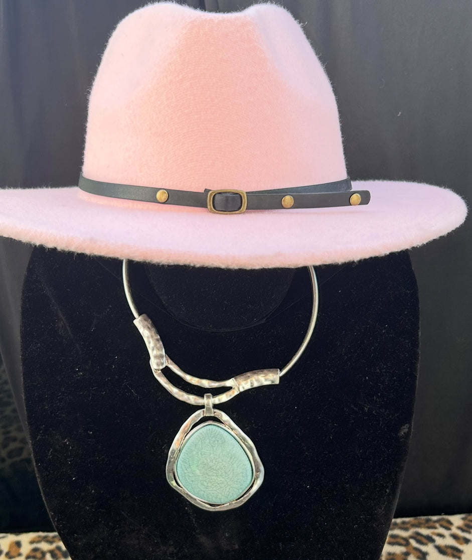 Pink Fedora Hat