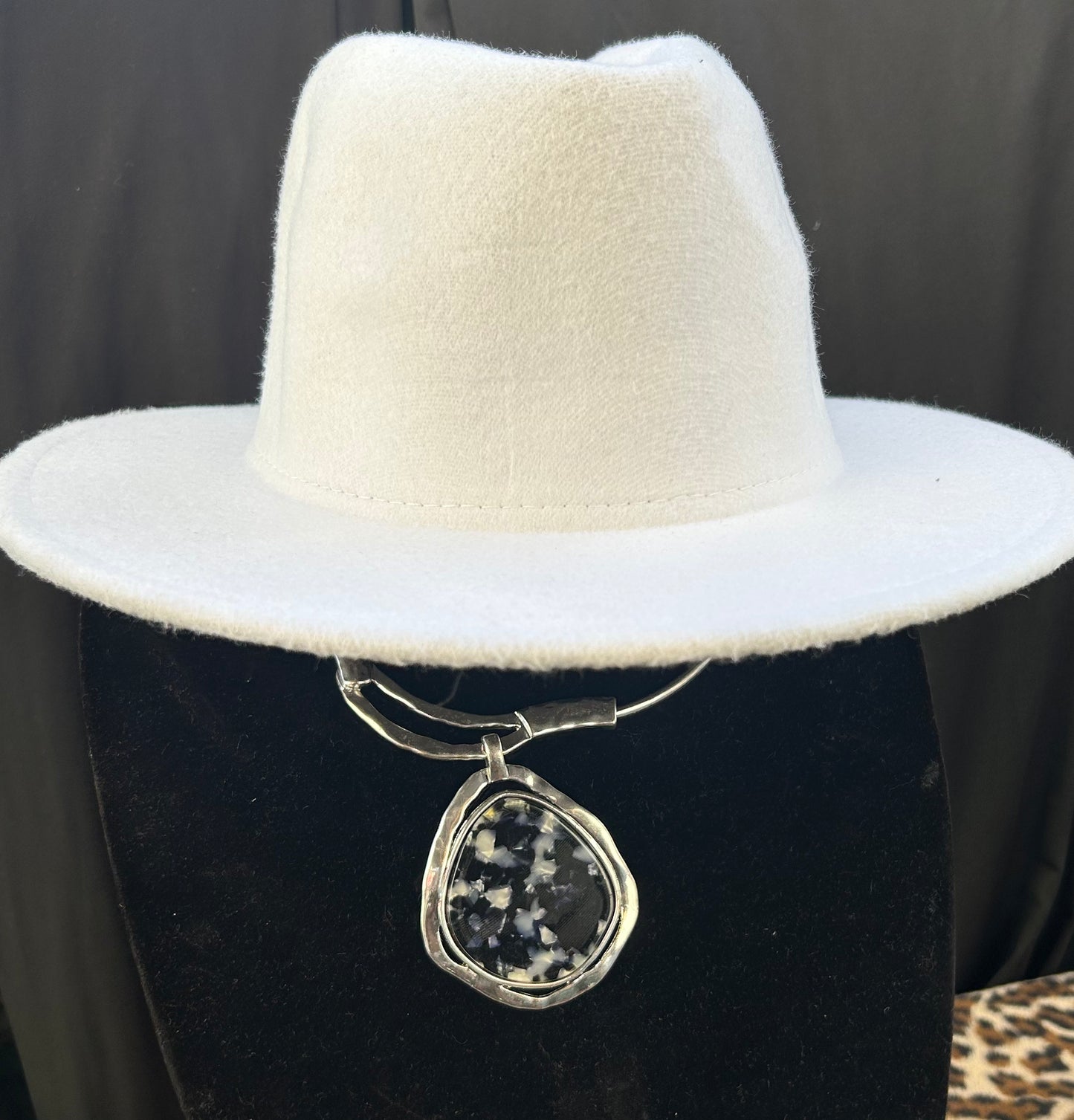 White Fedora Hat