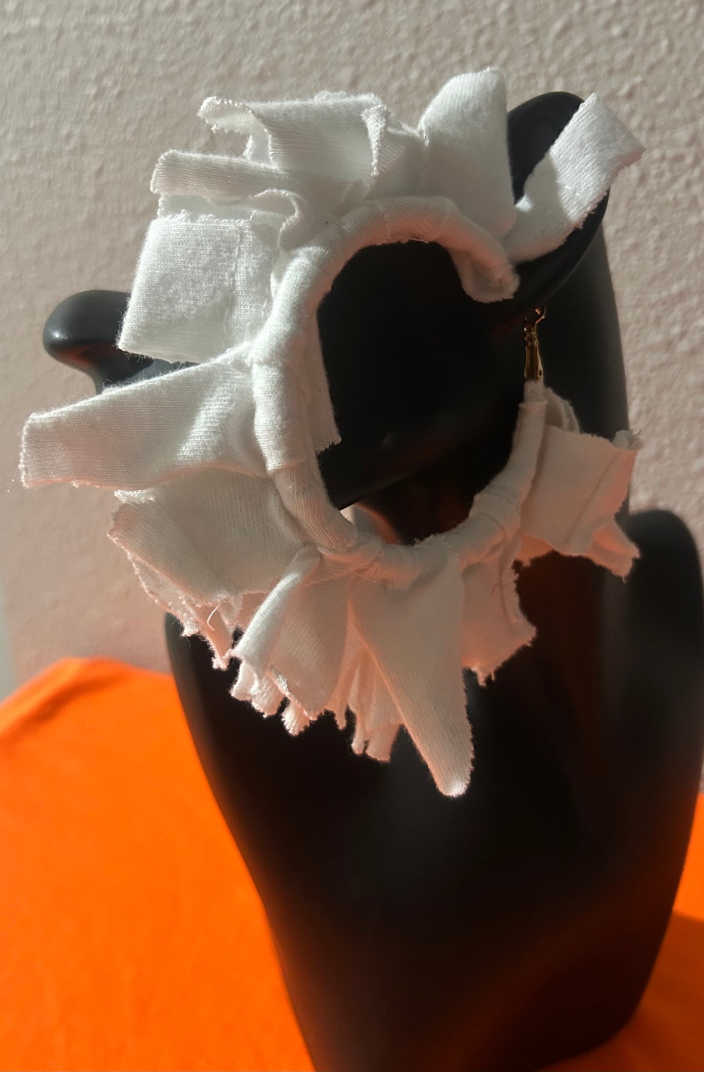 White Hoop Earrings by Designs by Schequita