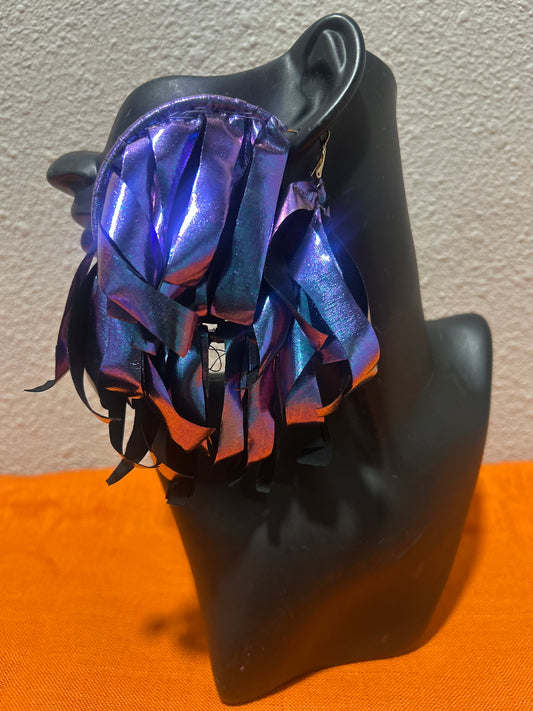 Purple Iridescent Earrings by Designs by Schequita