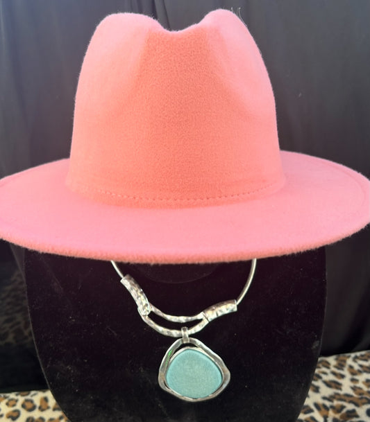 Pink Fedora Hat