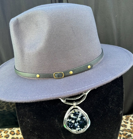 Gray Fedora Hat