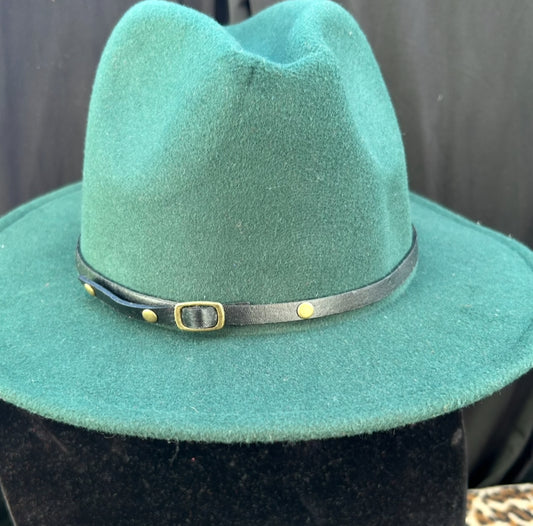 Green Fedora Hat