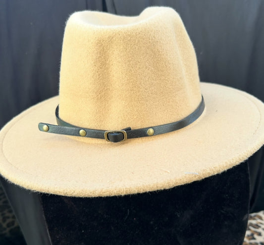 Tan Fedora Hat